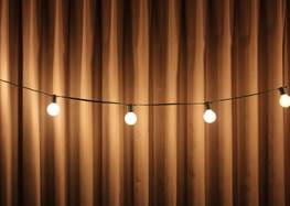 Ljusslinga med glödlampor