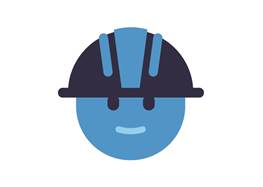 Byggarbetare ikon